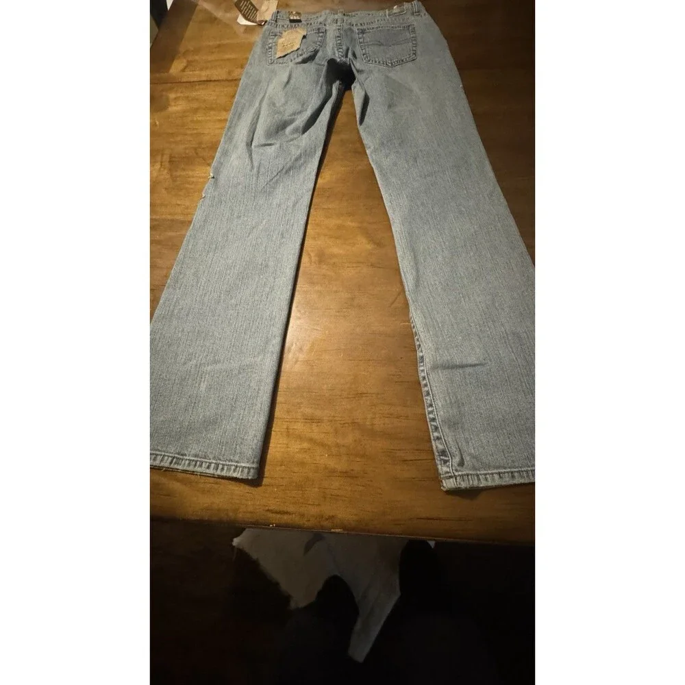 Z. Cavaricci Women's Jeans Embroidered Stretch Vintage Size 10 X 34 NWT - Picture 9 of 9